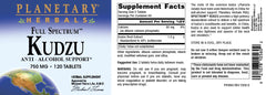Suggested use for Kudzu 120 Count tablets