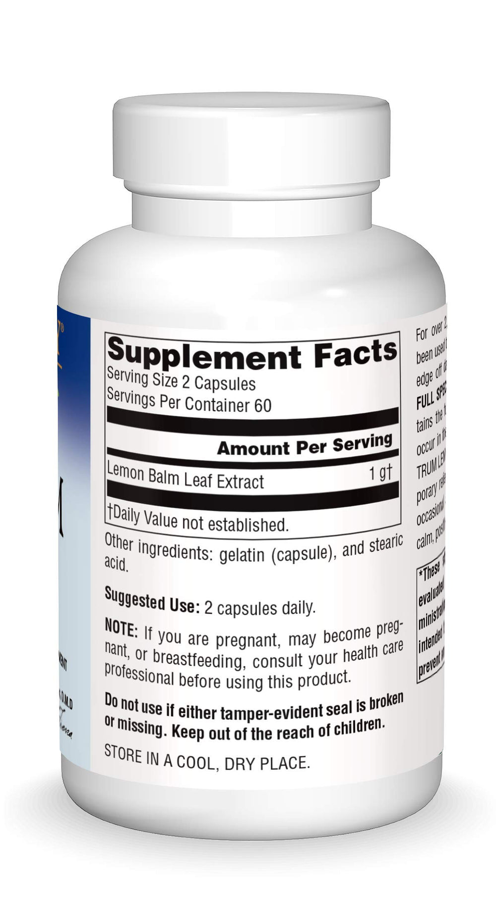 Lemon balm leaves illustration for Planetary Herbals product