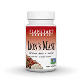 Front view of Planetary Herbals Lion's Mane 1000 mg bottle