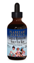 Planetary Loquat Respiratory Syrup for Kids bottle - front view