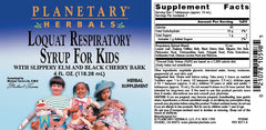 Box packaging of Planetary Loquat Respiratory Syrup for Kids