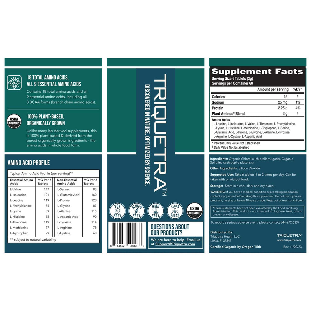 GMP-certified facility production of Plant Aminos