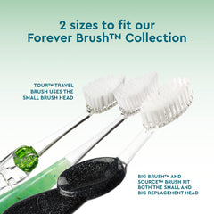 Plant-based nylon bristles close-up