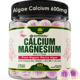 Bottle of Plant Based Calcium Gummies 600mg with D3 K2 Magnesium and Zinc