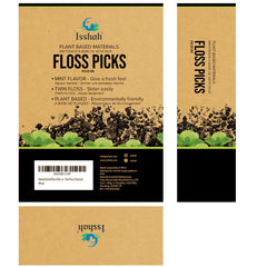 Daily-use plant-based floss picks with EcoPouch for sustainability