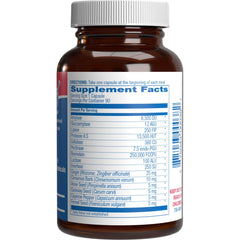 Lifestyle image with bottle paired with a healthy meal