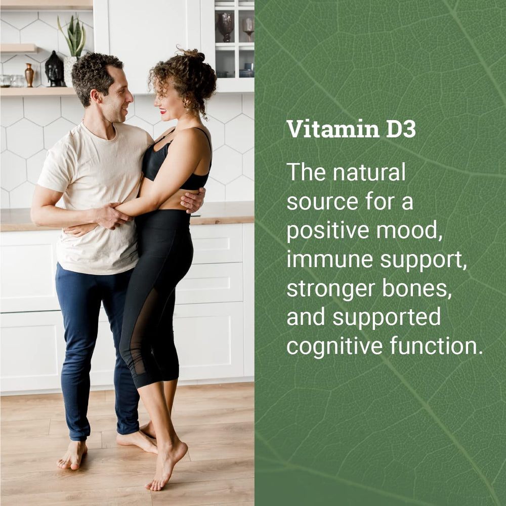 Lichen-derived vegan Vitamin D3 5000 IU plant-based source