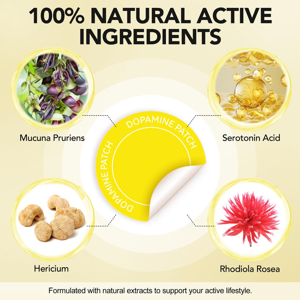 Close-up of plant-based mood patches