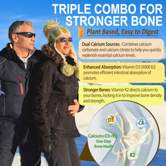 Plant-based vegan Vitamin D3 K2 gummies on label