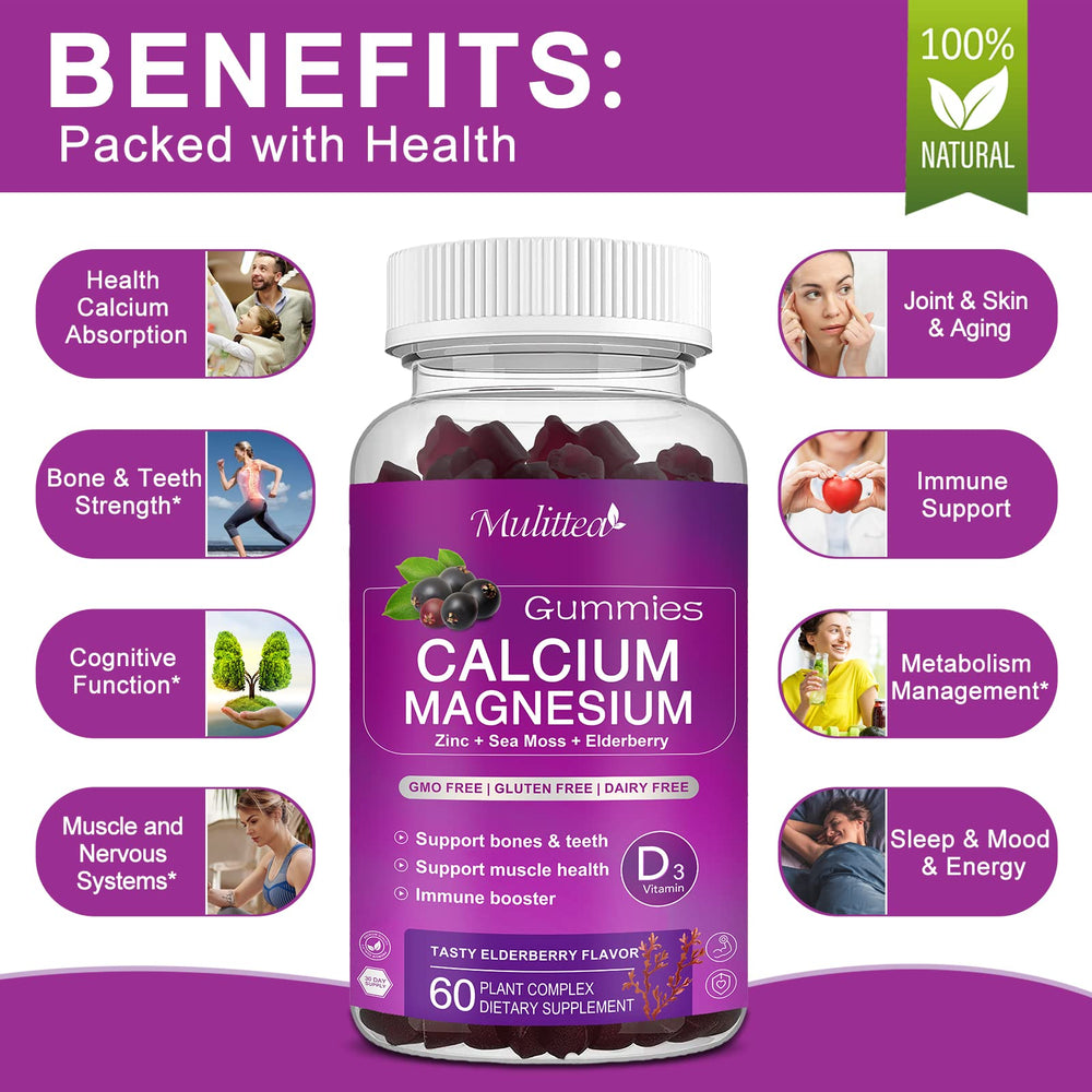 Plant-based calcium from algae with sea moss and minerals
