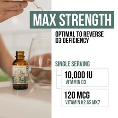 Sublingual drops bottle on white background