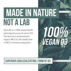 USDA Organic certified vegan Plant-D3 label