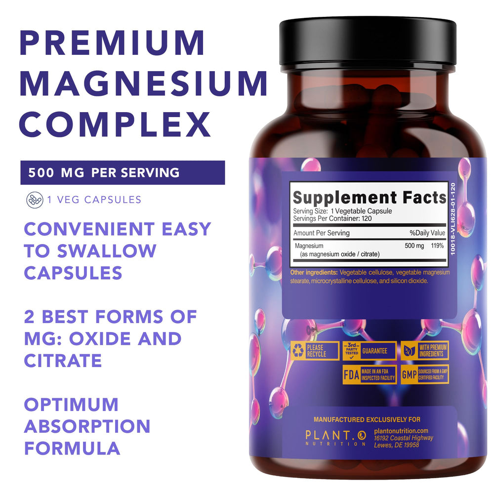 High-absorption magnesium oxide and citrate formula