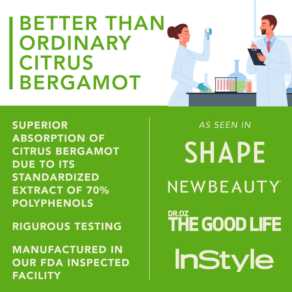 Bergamot extract supporting cholesterol and triglyceride levels