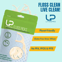 Close-up of thin single-thread floss in travel case
