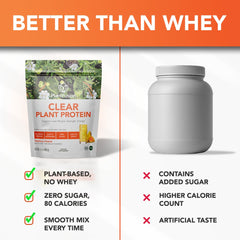 PlantFusion Clear Protein natural ingredients underscore plant-based nutrition.