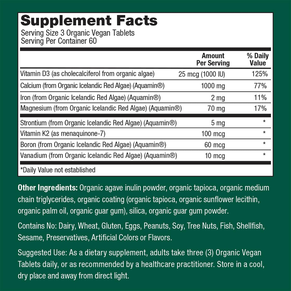 Serving suggestion: calcium tablets added to a smoothie