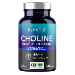 PLANT.O NUTRITION Choline Phosphatidylcholine bottle with 60 softgels