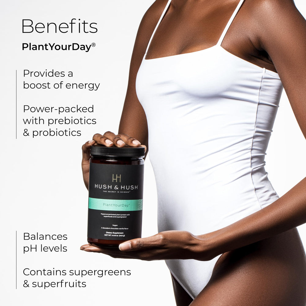 Close up of pea protein blend in PlantYourDay formula