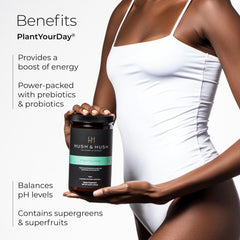 Close up of pea protein blend in PlantYourDay formula