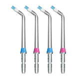Water flosser plaque removal tip for implants and crowns