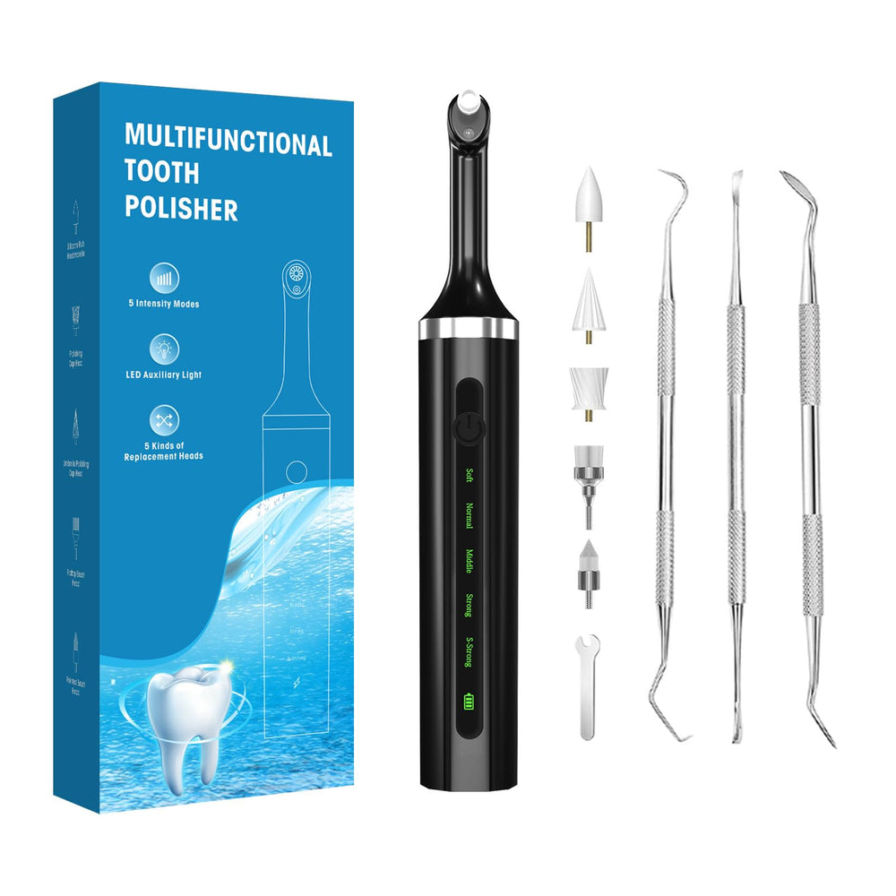 Front view of Plaque for Teeth Whitening Kit with LED light