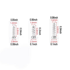 Screws for sunglasses frames and eyeglasses frames