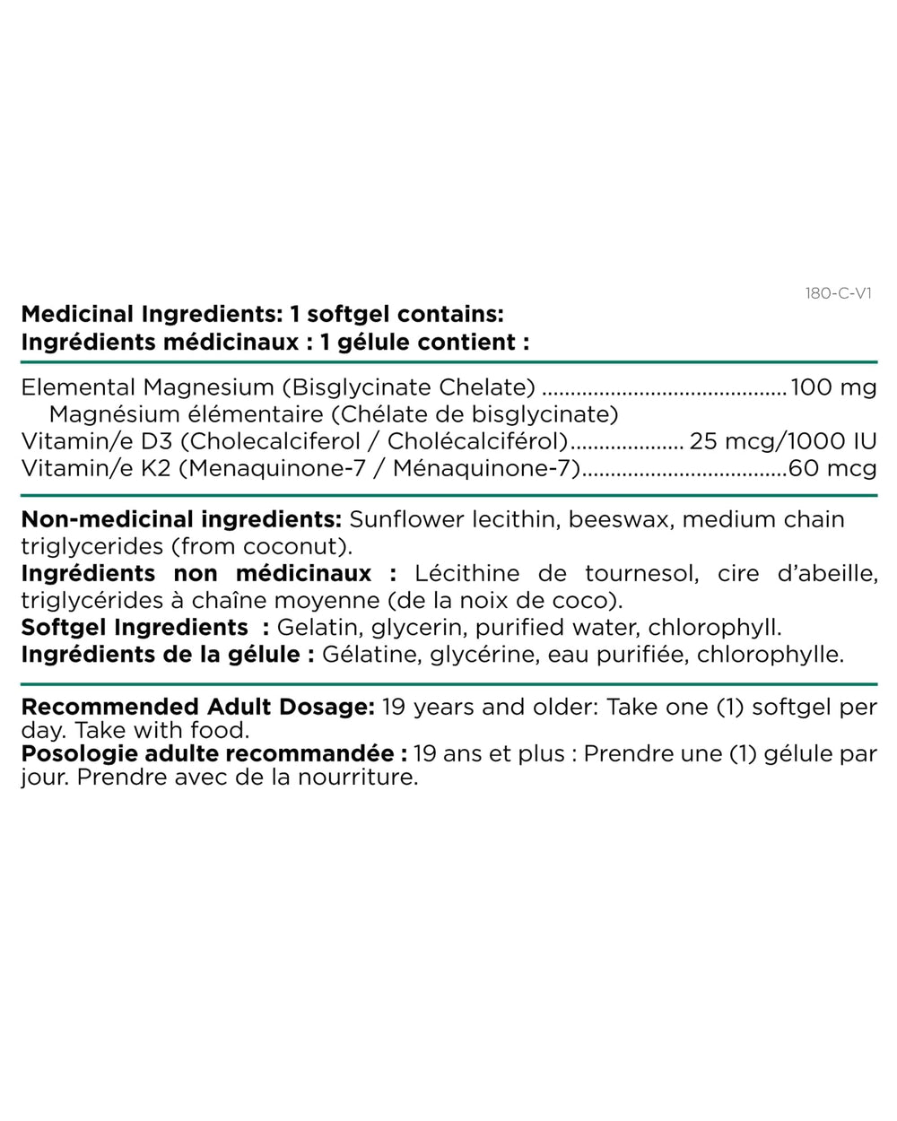 Close-up of EasyMag magnesium bisglycinate softgels