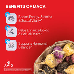 Playboy Maca Gummies bottle back showing nutrition information