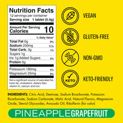 Plink pineapple grapefruit twist close-up showcases vibrant flavor appeal.