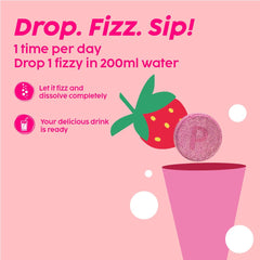 Berry blend ingredients illustration