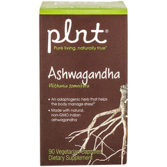 Front packshot of PLNT Ashwagandha 90 capsules