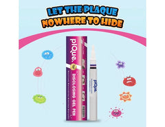 Child brushing with PLQUE Gel Pen as a learning tool