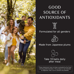 Concentrated nutrition with high citric acid content plum extract