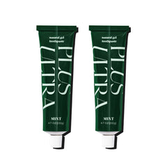Front view of Plus Ultra Organic Fluoride-Free Gel Toothpaste in an aluminum tube