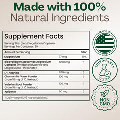 Plus+Ultra MAGPLUS+ apigenin depiction for natural sleep support.