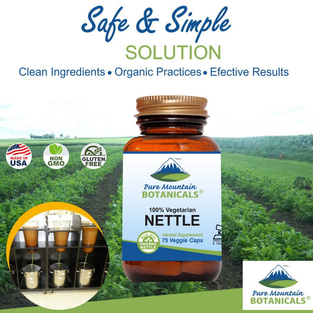 Kosher Vegan nettle capsules packaging