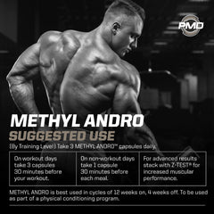 PMD Methyl Andro workout scene shows practical use during gym sessions.