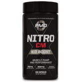 PMD Nitro CM bottle close-up for pre-workout support during training.