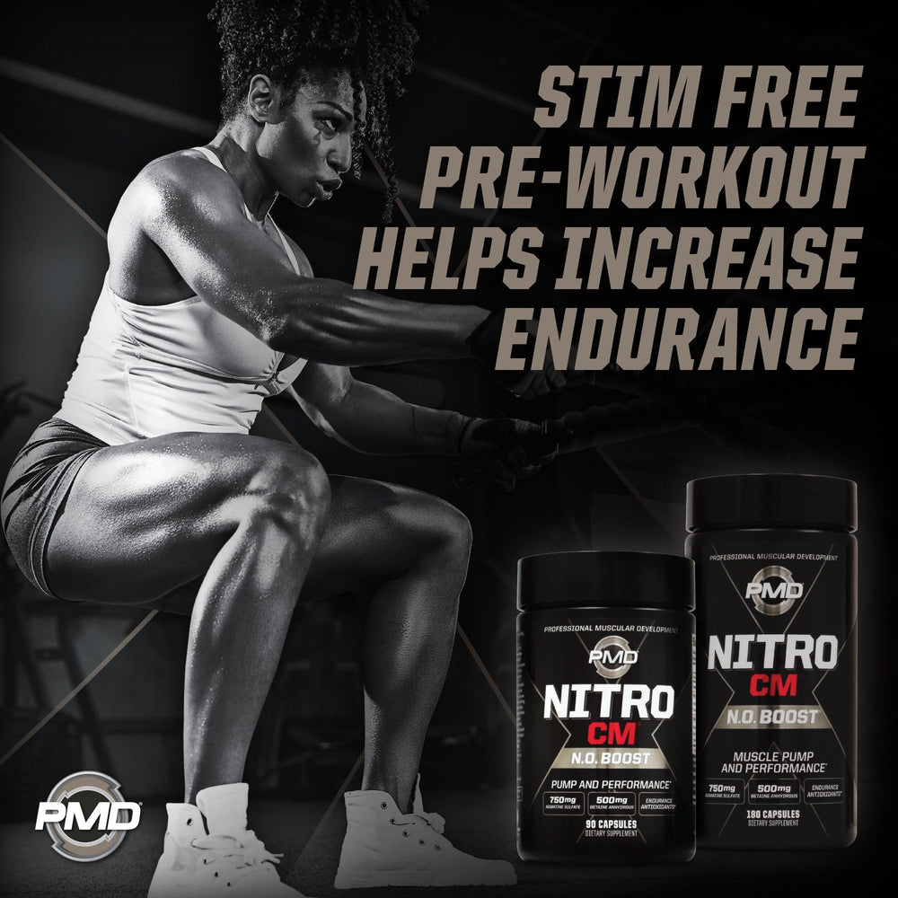 PMD Nitro CM gym scene suggests endurance and stamina during tough training.