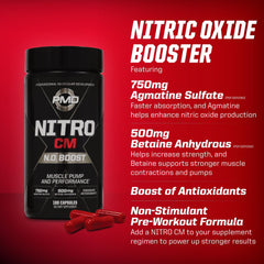 PMD Nitro CM pump-action shot highlights dramatic muscular fullness.
