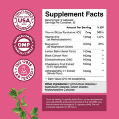 Ingredients: DIM, chasteberry, black cohosh, and ashwagandha