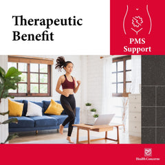 Mood and PMS relief concept for the menstrual cycle