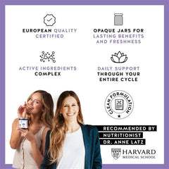 Packaging highlighting Europe GMP standards