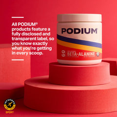 Podium Nutrition Solos beta-alanine label with ingredient transparency