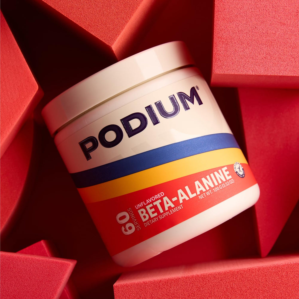 Podium Nutrition Solos beta-alanine scoop ready for dosing