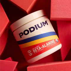Podium Nutrition Solos beta-alanine scoop ready for dosing