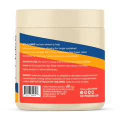 Podium Nutrition Solos beta-alanine stack concept with other supplements