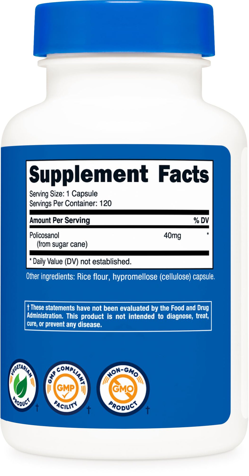 Lifestyle scene with Nutricost Policosanol bottle