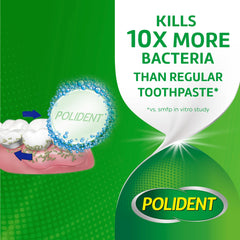 Close-up of Polident 84-count box